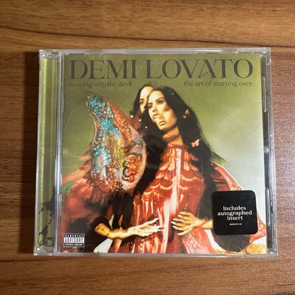 Demi Lovato Dancing With The Devil Art of Starting Over CD with Signed Insert